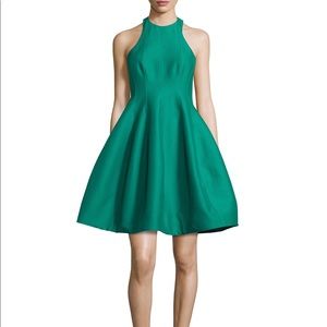 Halston Heritage green dress